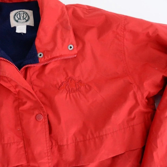 Vintage R&R Red Utility Fall Jacket Size 12 - Picture 10 of 15